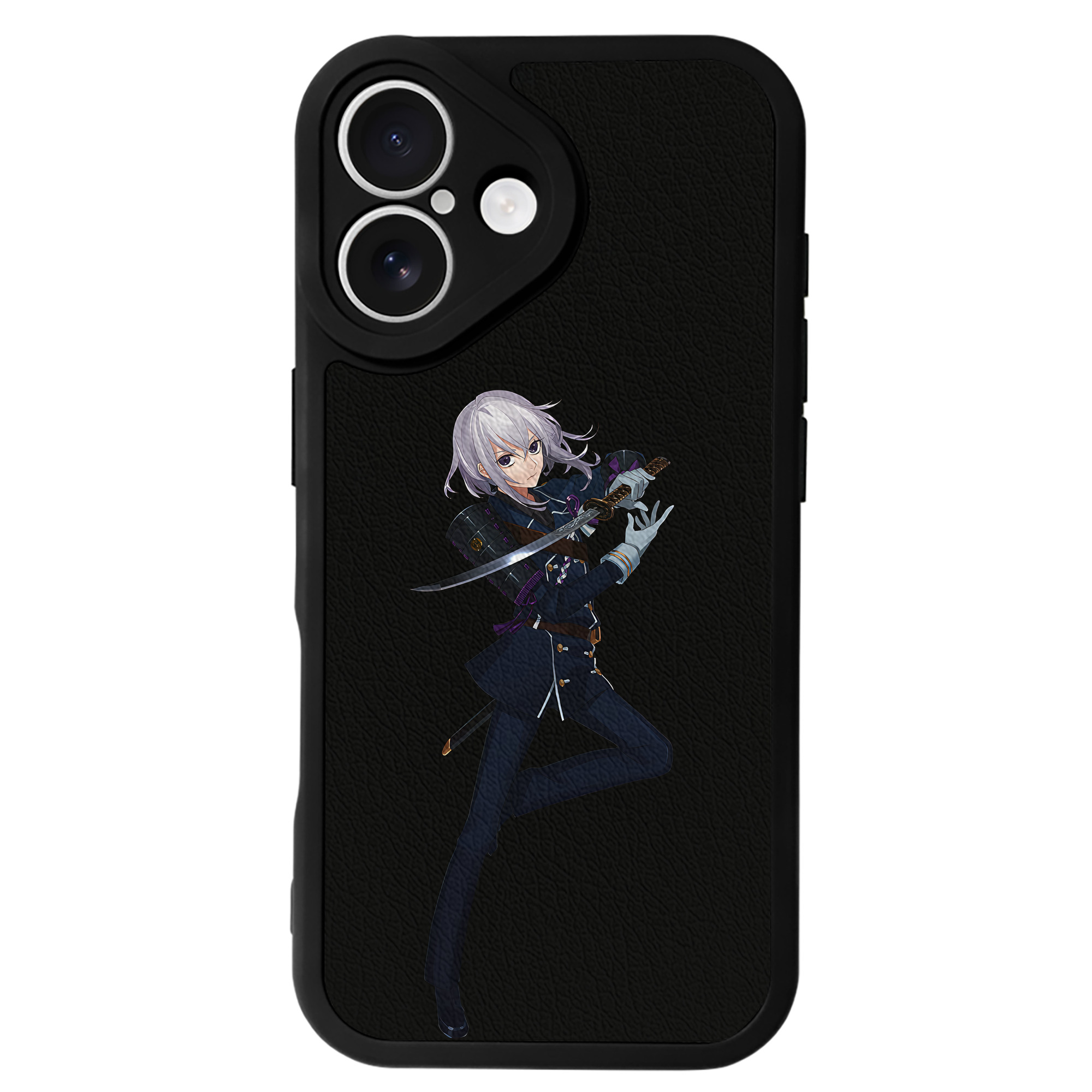 （画像用） 刀剣乱舞 Touken Ranbu 【iPhone 16シリーズ対応】シリコンスマホケース（レザー調） 材質：シリコン